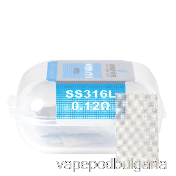 Vape Bulgaria Vandy Vape M Mesh Sheet бобини (10 листа) M V2 Rda бобина - 0.12ohm Ss316l (10бр)